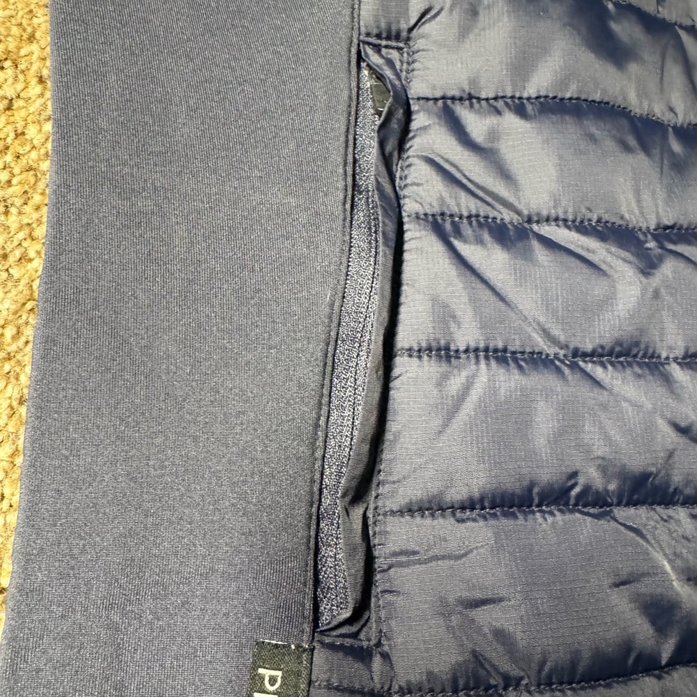 Primo men’s navy puffer vest with zipped pockets, Sz 3X - Picture 4 of 10